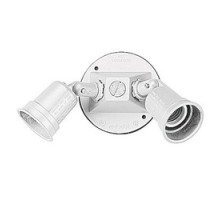 THOMAS & BETTS  S513WHE-RL   Lampholder and Cover, 3 Hole, Lampholder Length 4-23/32