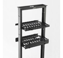 B-LINE  SB87019DX2FB   Cable Manager, Double Sided, Horizontal, 2U, With Cover, 19