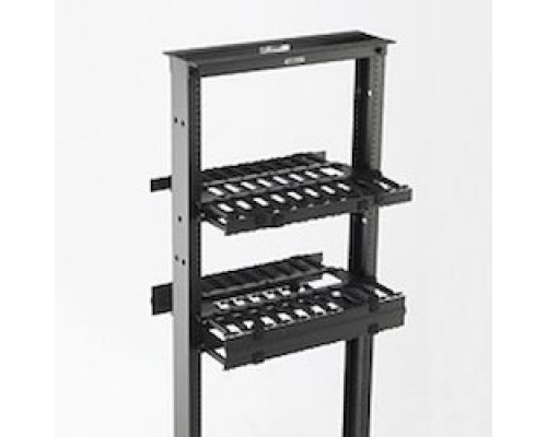 B-LINE  SB87019DX2FB   Cable Manager, Double Sided, Horizontal, 2U, With Cover, 19