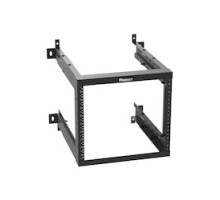 PANDUIT  AWMR9   9RU Adjustable Depth Wall Mount Rack With Threaded Rails, Color Black