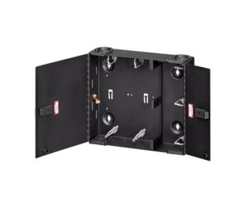 LEVITON 5WMED-4C  Sdx Medium Wall-Mount Patch And Splice Enclosure, Empty, Accepts Four Sdx Adapter Plates, Splice Modules, Or Mtp Cassettes, Up To 96F Termination Using Lc .