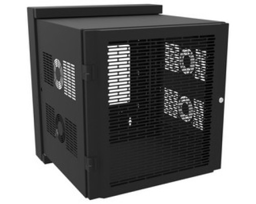 HAMMOND MANUFACTURING CO  HWM2424U26BK   Wall Mount Rack Cabinet, Swing-Out Sectional, Heavy Duty, 24U, 350 Lb Load, 24.68