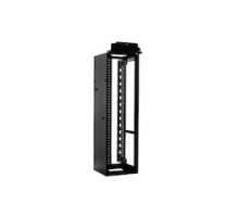 CHATSWORTH PRODUCTS CPI  15254-703  Adjustable Rail ServerRack, Square-Punched, 45U, 2100mm 84in H, 900mm 35.43in D, 193 lbs 87.5kg , Steel, Black Finish