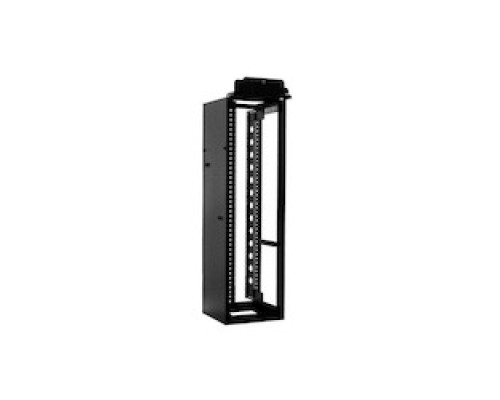 CHATSWORTH PRODUCTS CPI  15254-703  Adjustable Rail ServerRack, Square-Punched, 45U, 2100mm 84in H, 900mm 35.43in D, 193 lbs 87.5kg , Steel, Black Finish