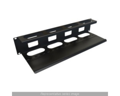 HAMMOND MANUFACTURING CO  PCMDD19001BK1   CABLE MANAGER PANEL W/DOORS  1U MAGNETIC STRIP CABLE EXIT TOP OR BOTTOM BLK
