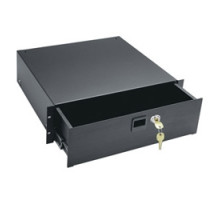 MIDDLE ATLANTIC PRODUCTS  D4LK   Drawer, 4 RU, Anodized, w/Lock