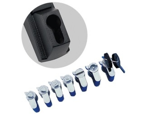 HOFFMAN ENCLOSURES INC  PKOTM7FH   Key Insert, Triangle, 7mm, Size/Dims: fits Flush Handle, Material/Finish: Cast Zinc