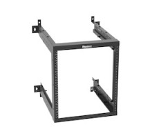 PANDUIT  AWMR12   12RU Adjustable Depth Wall Mount Rack With Threaded Rails, Color Black