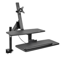 TRIPP LITE  WWSS1327CP   WorkWise Standing Desk-Clamp Workstation, Single-Monitor