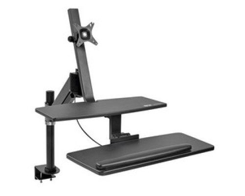 TRIPP LITE  WWSS1327CP   WorkWise Standing Desk-Clamp Workstation, Single-Monitor