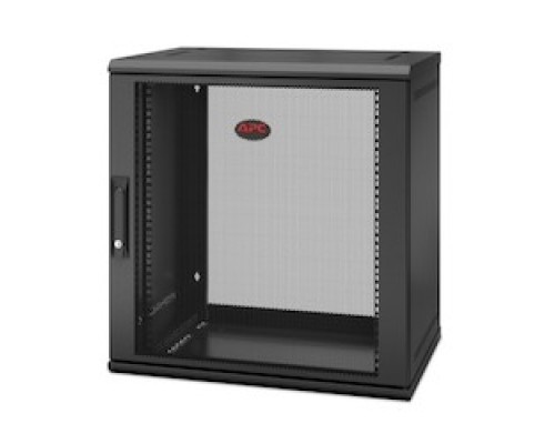 APC BY SCHNEIDER ELECTRIC  AR112SH4   APC NetShelter 12U Wallmount Rack Enclosure Cabinet Single Hinged Switch Depth