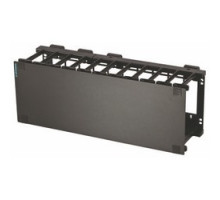ORTRONICS MM6HMF4RU  Mighty Mo 6 Horizontal Cable Management Panel, multiple fingers, cover, 4 rack units 7.0