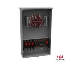 MILBANK MFG CO  UAPC4512-O-TS0325   Meter Socket, Transformer Rated, 13 Terminal, Ringless, 20 Amp, Plain Top, Test Switch Included, TUV Aluminum Painted