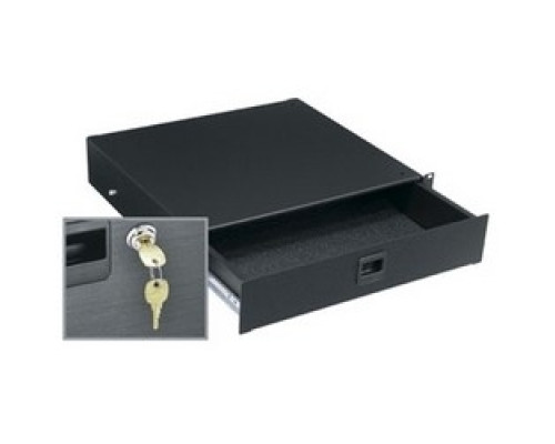 MIDDLE ATLANTIC PRODUCTS  TD2LK   Drawer, 2 RU, Textured, w/Lock