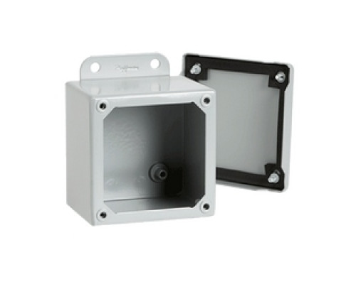 HOFFMAN ENCLOSURES INC  A604SC   J Box, Type 12 Screw Cover, Size/Dims: 6.00x4.00x3.00, Material/Finish: Steel/Gray