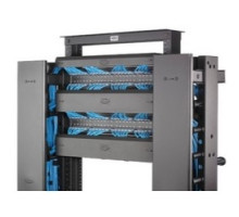 HUBBELL PREMISE WIRING  HS13C   Horizontal Cable Management, S Series, 1U, Cover, 3 in. Depth, Black