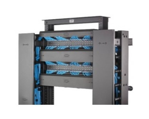 HUBBELL PREMISE WIRING  HS13C   Horizontal Cable Management, S Series, 1U, Cover, 3 in. Depth, Black