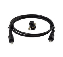ON-Q/LEGRAND AC2412BK  Audio/Video Cable, Mini Toslink, In-Wall, 5 MM OD, 12’ Length, CMG/CL2/FT4 Jacket, Black, With 2 Toslink Adapter