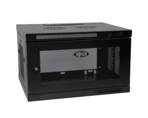 TRIPP LITE  SRW6UDP   Tripp Lite 6U Low-Profile Wall-Mount Rack Enclosure Cabinet, Removable Side Panels, 15H x 24W x 22D
