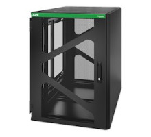 APC BY SCHNEIDER ELECTRIC  AR118SM   APC NetShelter 18U Wallmount Rack Enclosure Cabinet Side Mount UPS Depth