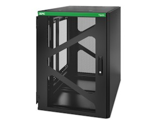 APC BY SCHNEIDER ELECTRIC  AR118SM   APC NetShelter 18U Wallmount Rack Enclosure Cabinet Side Mount UPS Depth