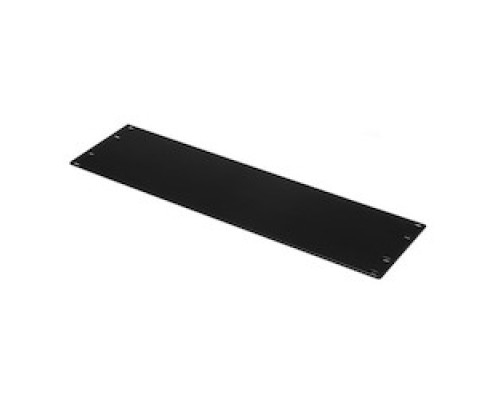 HELLERMANNTYTON  TBP3   Blank Rack Panel, 3U, Steel, Black, 1/box