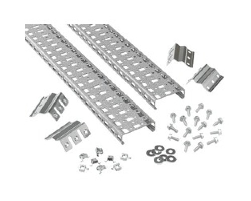 HOFFMAN ENCLOSURES INC PGH3S16V  Vertical Grid Straps, 3 hole 2 , Size/Dims: 1495x75mm, Material/Finish: Steel/zinc
