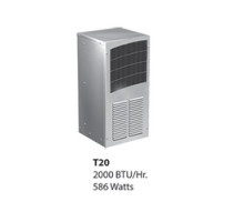 HOFFMAN ENCLOSURES INC  T200226G100   Air Conditioner, Side Mount 230V 50/60 Hz, Type 4, Size/Dims: 2000 BTU, Material/Finish: Galv/Ltgray
