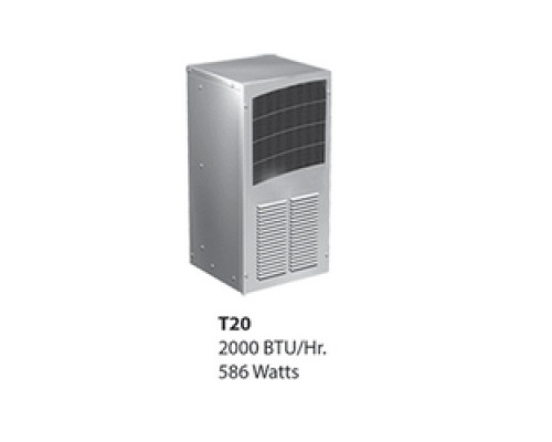 HOFFMAN ENCLOSURES INC  T200226G100   Air Conditioner, Side Mount 230V 50/60 Hz, Type 4, Size/Dims: 2000 BTU, Material/Finish: Galv/Ltgray