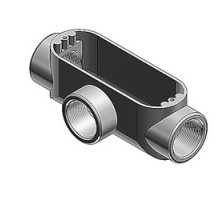 THOMAS & BETTS  AT-8   Threaded Die Cast Aluminum Conduit Body, T-Style, 3 inch, For Use with Rigid/IMC Conduit.