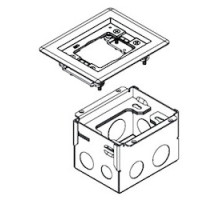 WIREMOLD  880W1817B   FLOOR BOX W/1 GANG BRASS