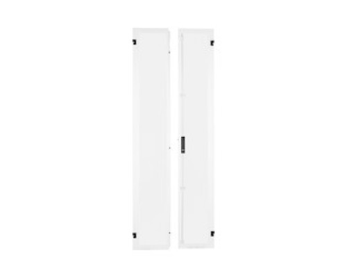 PANDUIT  XG-DRSP645W   Split Hinged Door for use with 600mm Wide, 45RU FlexFusion Cabinet. Door Includes mech key lock. Door can accept 3 Digit Combo Lock, SmartZone G5 Security Handle, HID or HID/Keypad w/Humidity Sensor. Door has 80% Open perf. White