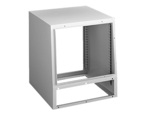 HOFFMAN ENCLOSURES INC  PST7A86   Sloped Top / Accessory Front, Size/Dims: 700x800x600mm, Material/Finish: Steel/LtGray