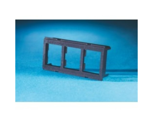 ORTRONICS  42100054   TracJack Adapter Plate for Furniture Opening, Rear Load, Three-port, Fog White