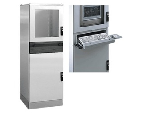 HOFFMAN ENCLOSURES INC  PFPC1886   Modular Frame, PC Style, Size/Dims: 1800x800x600mm, Material/Finish: Steel/LtGray