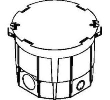WIREMOLD CRFB4  Floor Box, Round, Raised, 8-1/4