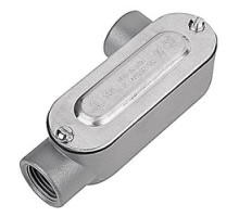THOMAS & BETTS  DALR-9-CG   Threaded D-Pak Die Cast Aluminum Conduit Body-Right Side Opening, Cover & Gasket, 3-1/2 inch. For use with Rigid/IMC Conduit.