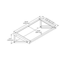 CHATSWORTH PRODUCTS CPI  11754-119  Extra-Capacity Flush Mounted Wall Bracket; 2.45
