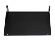 HELLERMANNTYTON  T19X145   Solid Cantilevered Equipment Shelf, 2U, Steel, Black, 1/box