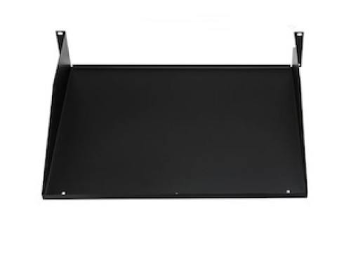 HELLERMANNTYTON  T19X145   Solid Cantilevered Equipment Shelf, 2U, Steel, Black, 1/box