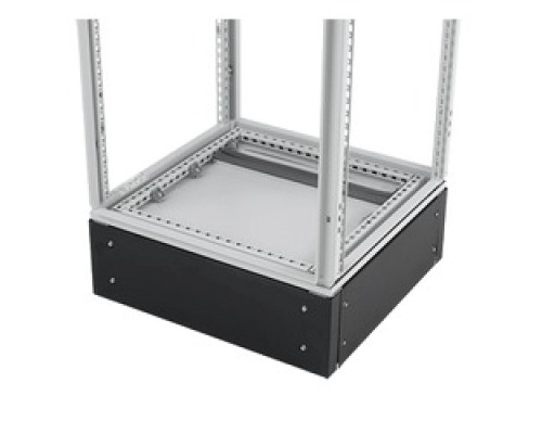 HOFFMAN ENCLOSURES INC  PPB284   Plinth Base, 200mm, Size/Dims: fits 800x400mm, Material/Finish: Steel/Black