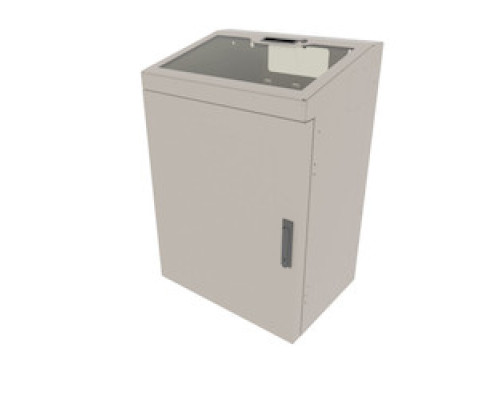 MIDDLE ATLANTIC PRODUCTS  VWM-PD-8-36K-PW   8 SP. Low Profile Wall Rack, Plexi Top, Putty