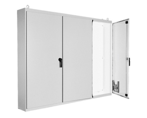 HOFFMAN ENCLOSURES INC  A86M4E20G   Free-Standing 4 Door Type 12, Size/Dims: 86.12x149.19x20.12, Material: Steel, Finish: Gray
