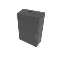 MIDDLE ATLANTIC PRODUCTS  VWM-SD-4-36K-BW   4 SP. Low Profile Wall Rack, Solid Top, Black