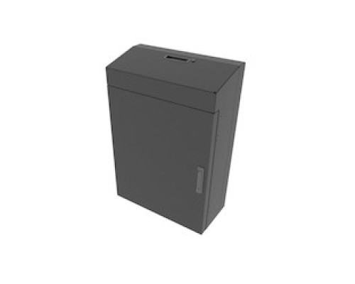 MIDDLE ATLANTIC PRODUCTS  VWM-SD-4-36K-BW   4 SP. Low Profile Wall Rack, Solid Top, Black