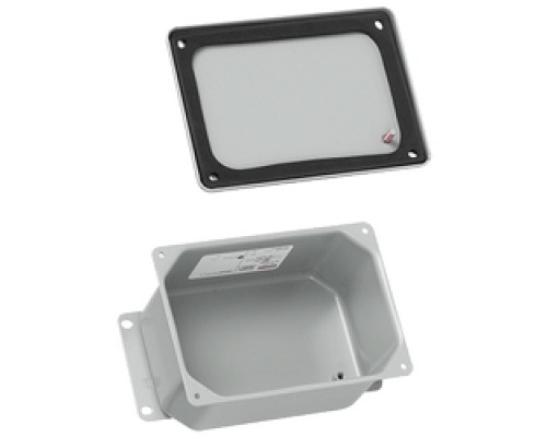 HOFFMAN ENCLOSURES INC  A645DSC   J Box, Type 12 Dome Cover/Scr, Size/Dims: 5.75x4.00x3.75, Material/Finish: Steel/Gray