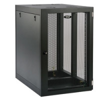 TRIPP LITE  SRW18UHD   Tripp Lite 18U Heavy-Duty Low-Profile Side-Mount Wall-Mount Rack Enclosure Cabinet, Removable Side Panels, 37H x 36W x 25D