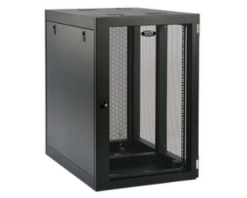 TRIPP LITE  SRW18UHD   Tripp Lite 18U Heavy-Duty Low-Profile Side-Mount Wall-Mount Rack Enclosure Cabinet, Removable Side Panels, 37H x 36W x 25D