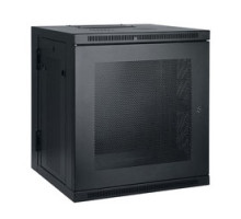 TRIPP LITE  SRW12US   Tripp Lite 12U Low-Profile Wall-Mount Rack Enclosure Cabinet, Double Hinge, Removable Side Panels, 25H x 24W x 22D