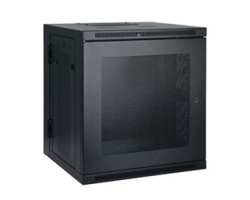TRIPP LITE  SRW12US   Tripp Lite 12U Low-Profile Wall-Mount Rack Enclosure Cabinet, Double Hinge, Removable Side Panels, 25H x 24W x 22D